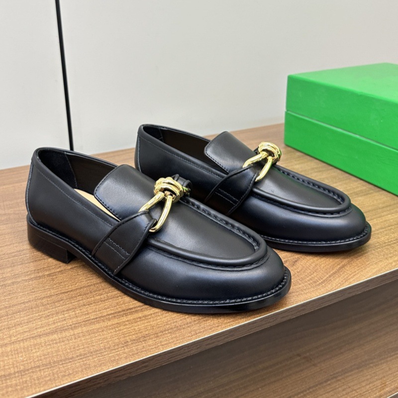 Suede Loafers Men - 2026 New Women Loafers Metal Knot