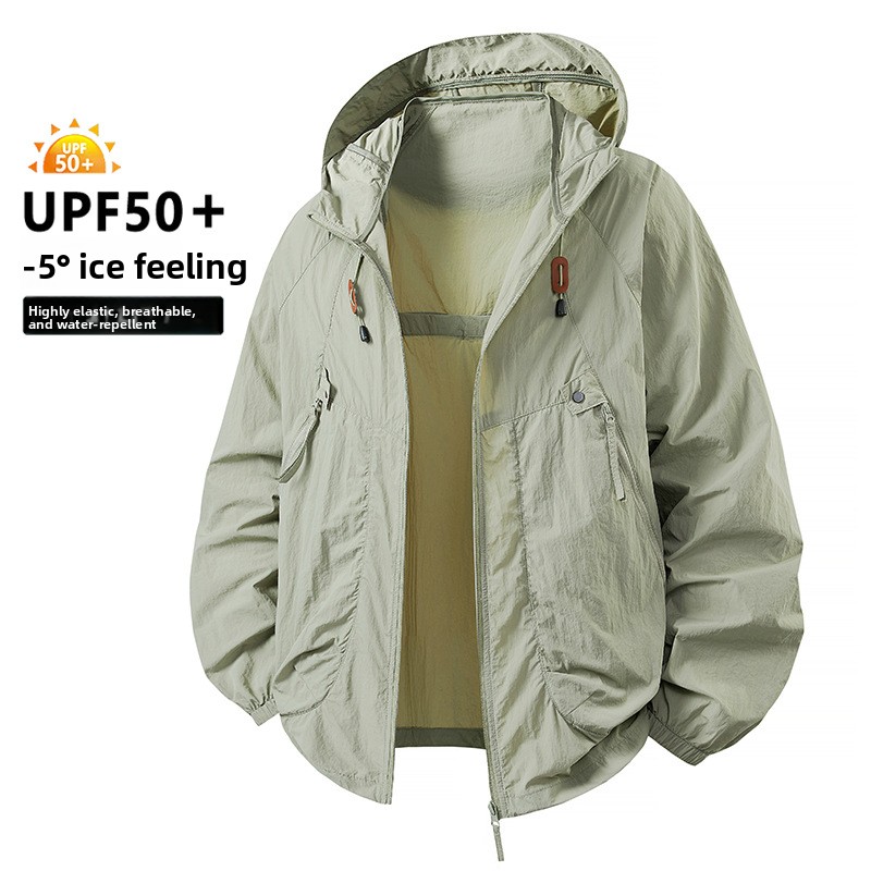 Men'S Fashion Zipper Jacket - UPF50+ New Fashion Men Summer Ultra-thin