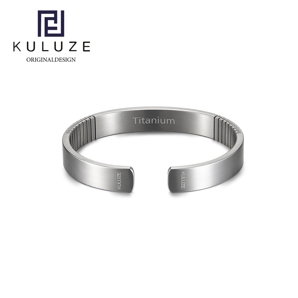 Amazon Men'S Fashion - KULUZE Original Titanium wristband 100% Pure