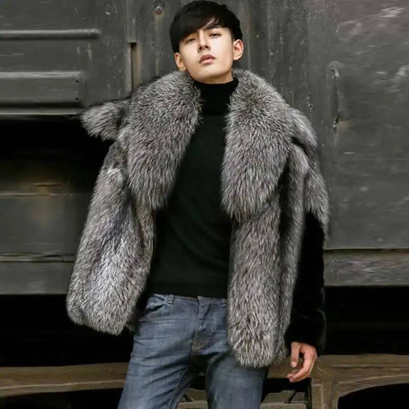 Autumn Men's Faux Fur Coat Fas - огляд і ціна Men'S Fashion X