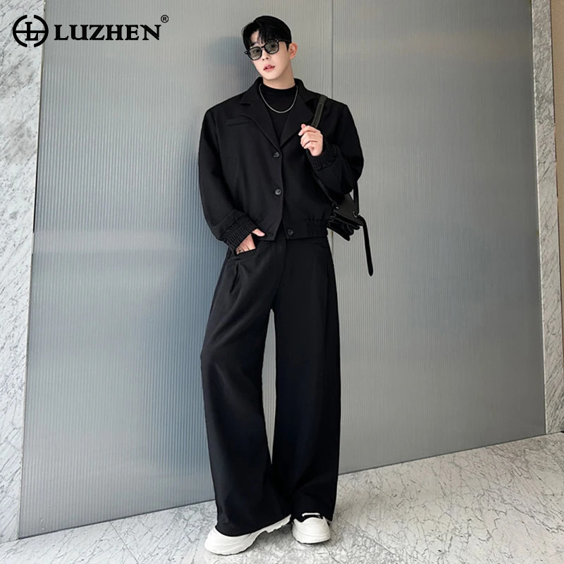 LUZHEN Spring Blazer Neck Casu - огляд і ціна Men'S Fashion Zipper Jacket