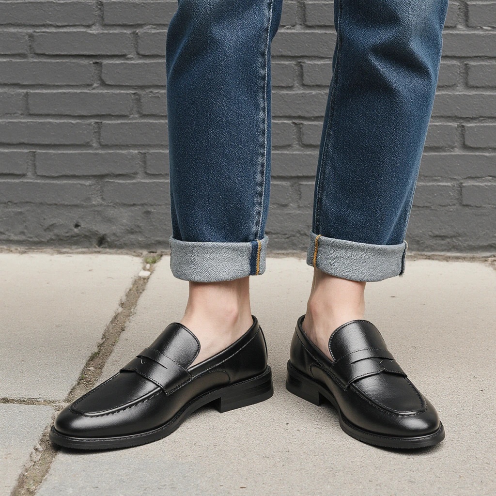 Men's Black Penny Loafers Clas - огляд і ціна Suede Loafers Men
