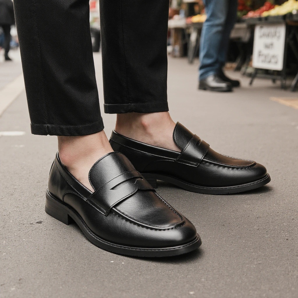 Men's Black Penny Loafers Clas - огляд і ціна Suede Loafers Men