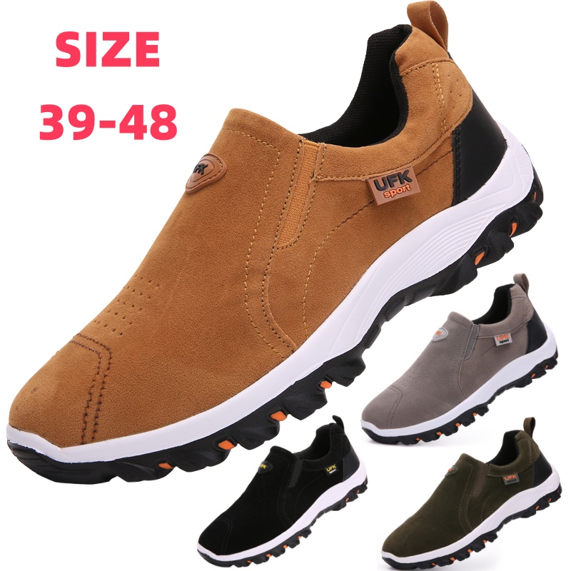 New Outdoor Hiking Camping Lig - огляд і ціна Suede Loafers Men