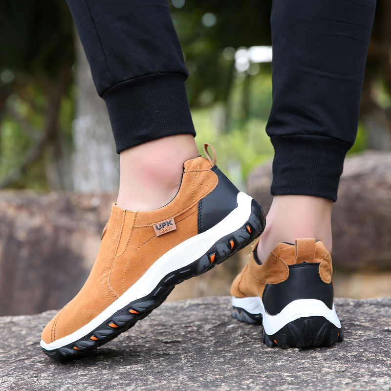 New Outdoor Hiking Camping Lig - огляд і ціна Suede Loafers Men