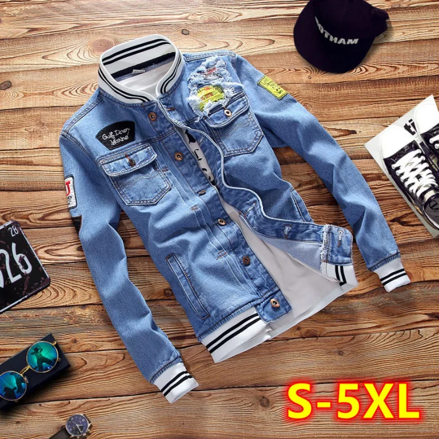 New 2026 Men's Denim Jackets F - огляд і ціна Mens Fashion Denim Jacket