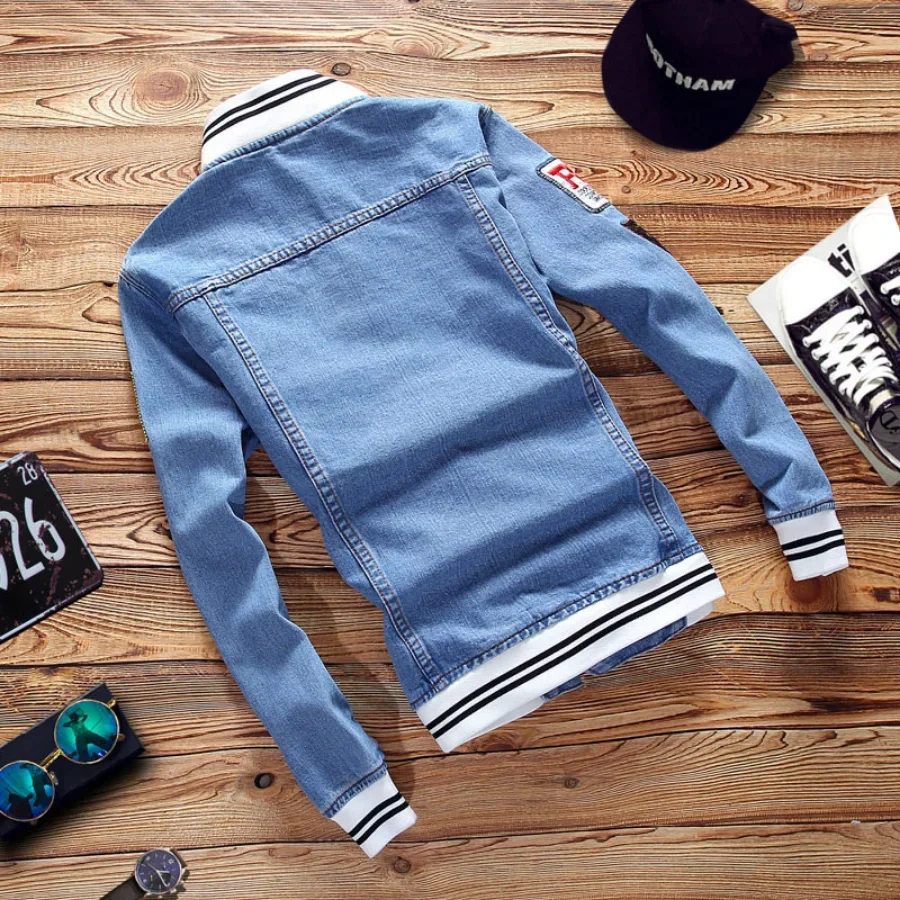 New 2026 Men's Denim Jackets F - огляд і ціна Mens Fashion Denim Jacket