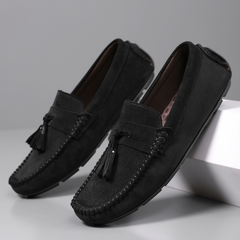 Classic Tassels Men's Loafers  - огляд і ціна Suede Loafers Men