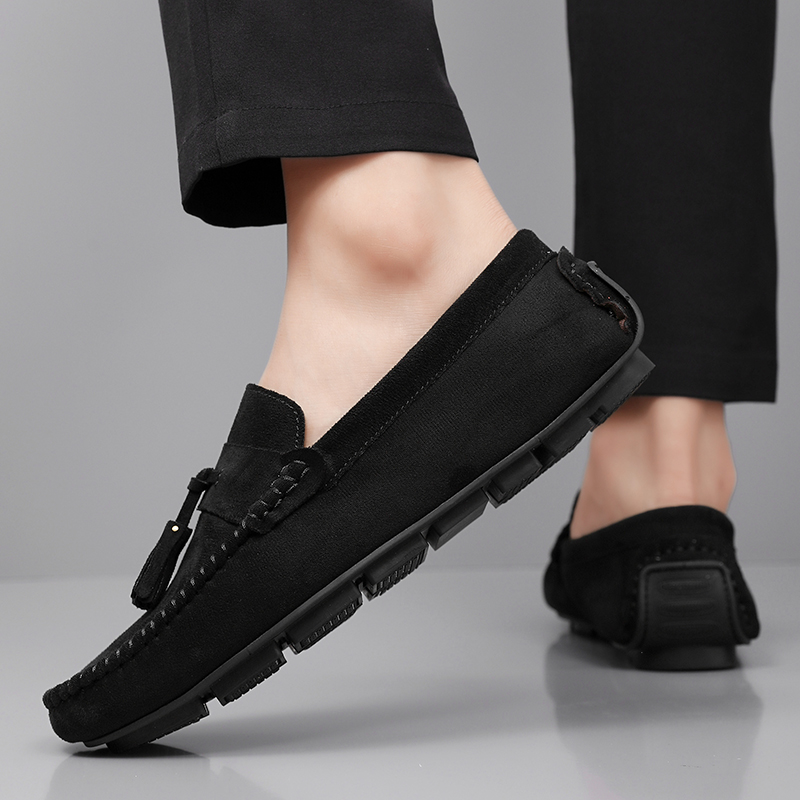 Classic Tassels Men's Loafers  - огляд і ціна Suede Loafers Men