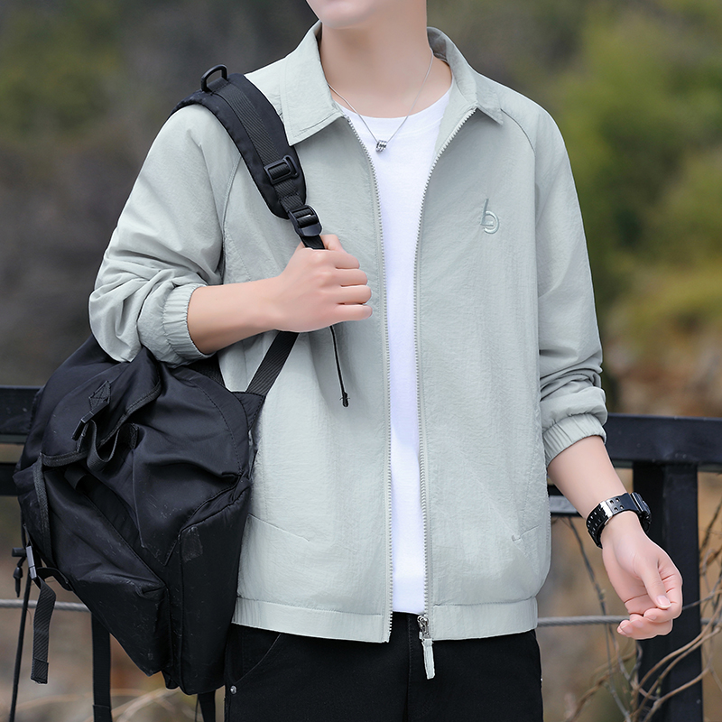 Men's Sun Protection Clothing  - огляд і ціна Men'S Fashion Zipper Jacket