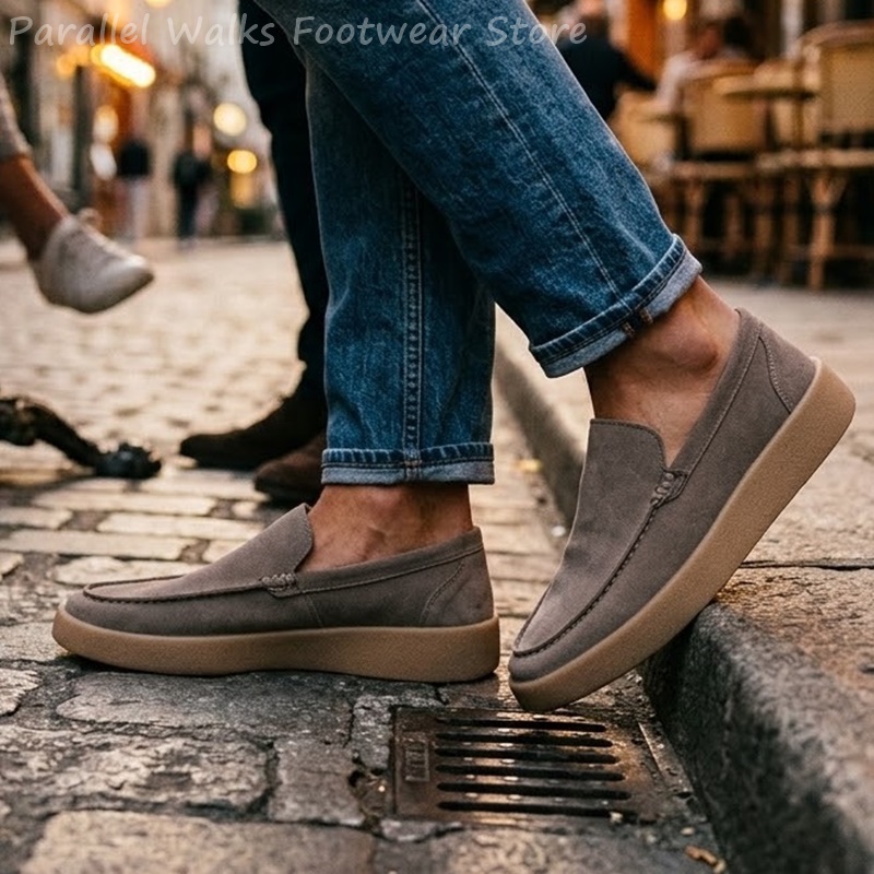 Men's Suede Slip On Loafers Mo - огляд і ціна Suede Loafers Men