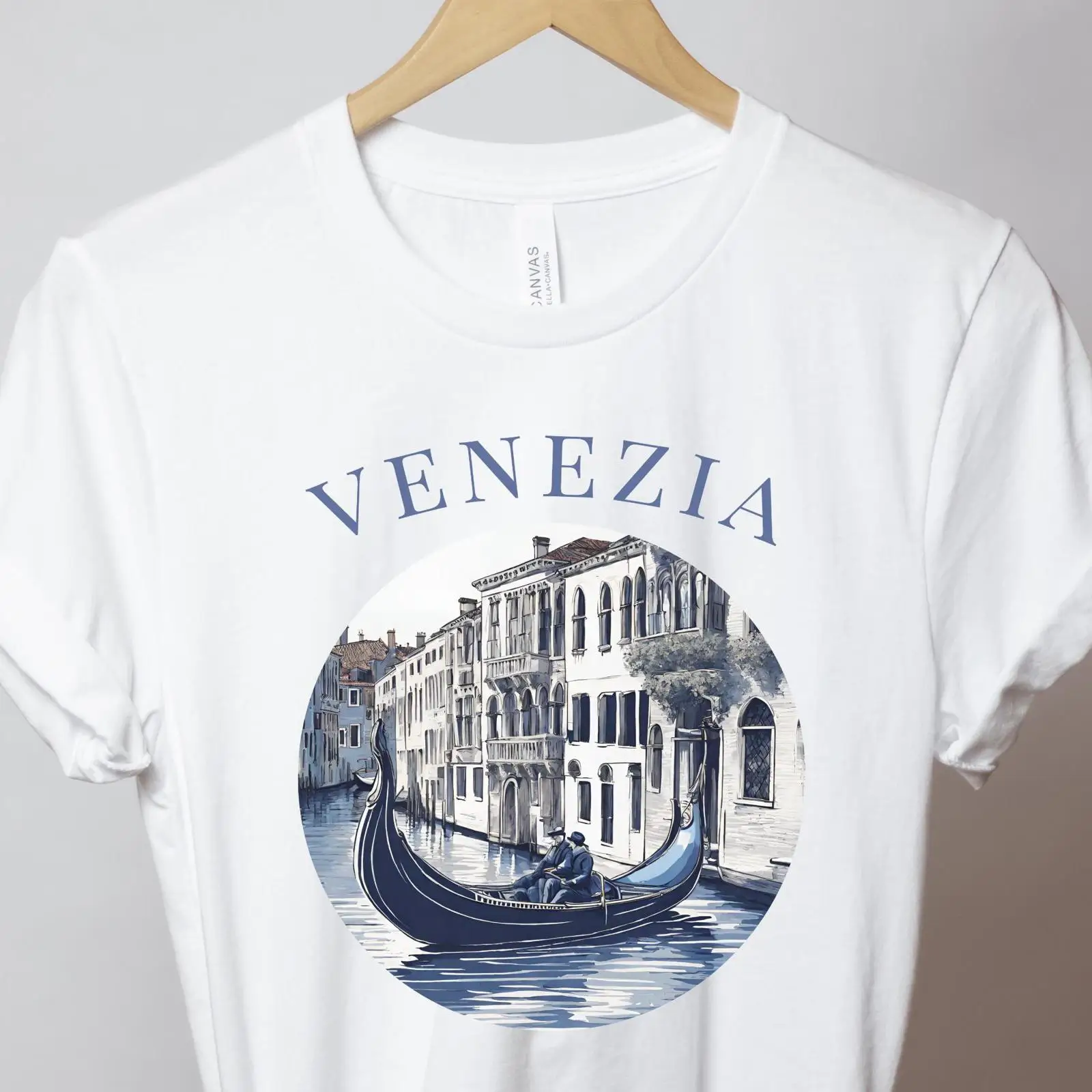 Venice T Shirt Blue Gondola Ve - огляд і ціна Men'S Fashion Venice Italy