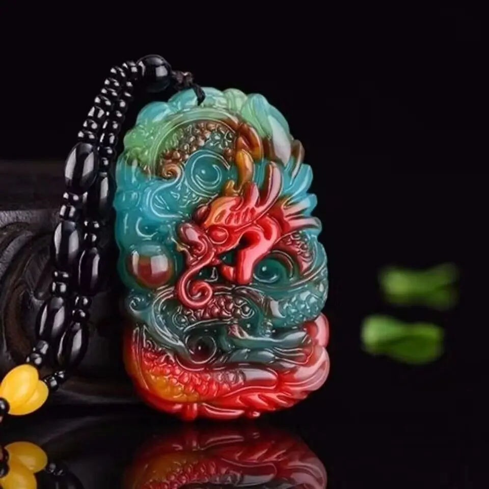 Real Jade Dragon Pendant Neckl - огляд і ціна Men'S Fashion Jewelry
