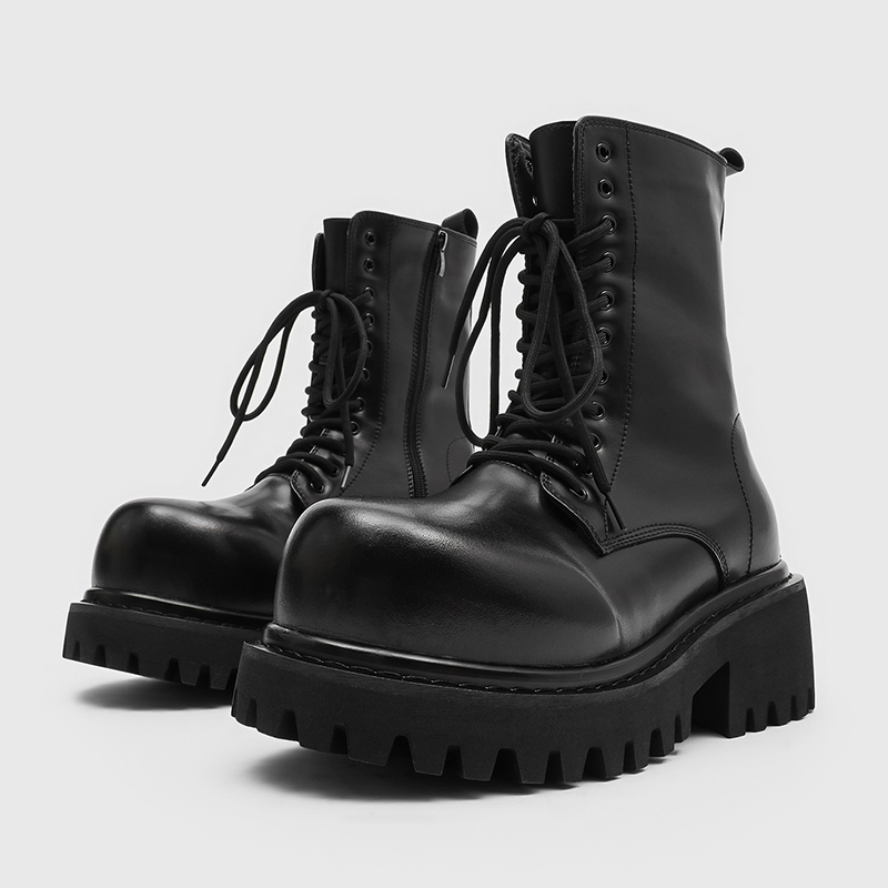 Unisex High Top Leather Boots  - огляд і ціна Men'S Fashion Xxl