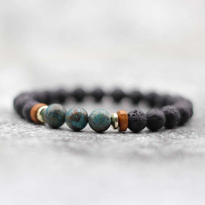 Natural 8mm Lava Stone Bracele - огляд і ціна Amazon Men'S Fashion