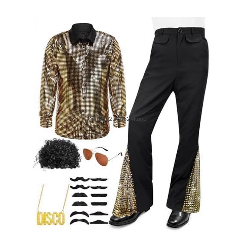 70s Vintage Disco Costume for  - огляд і ціна Men'S Fashion 70S