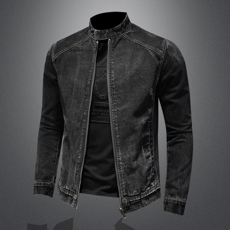 Men Vintage Stand Collar Pilot - огляд і ціна Men'S Fashion Zipper Jacket