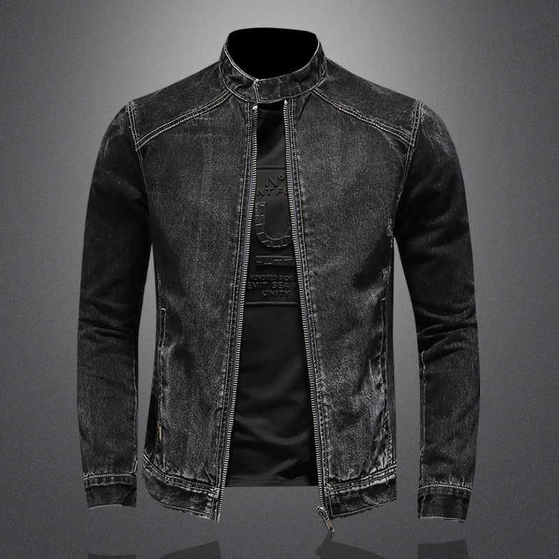 Men Vintage Stand Collar Pilot - огляд і ціна Men'S Fashion Zipper Jacket