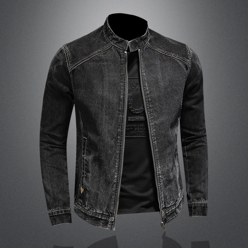 Men Vintage Stand Collar Pilot - огляд і ціна Men'S Fashion Zipper Jacket
