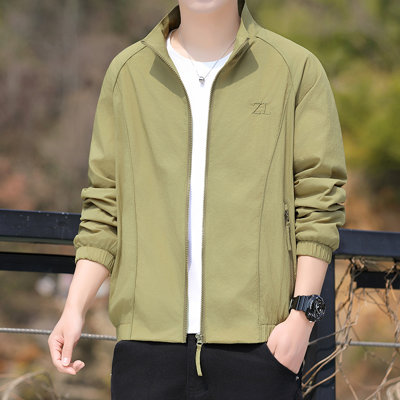 Men's Sun Protection Clothing  - огляд і ціна Men'S Fashion Zipper Jacket