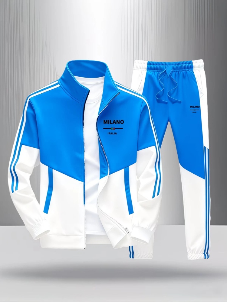 Men 2 Piece Tracksuit Fashion  - огляд і ціна Men'S Fashion Zipper Jacket