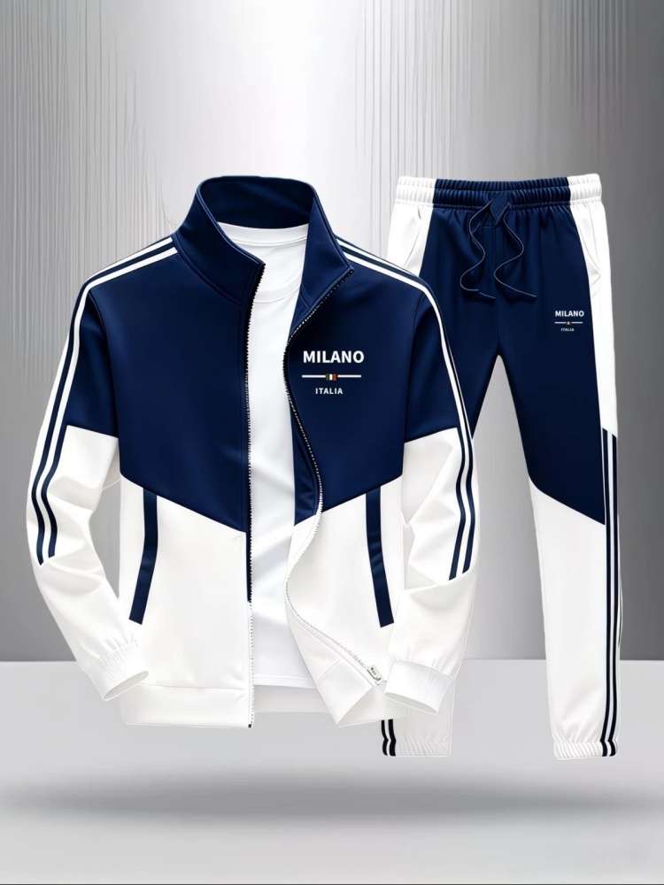 Men 2 Piece Tracksuit Fashion  - огляд і ціна Men'S Fashion Zipper Jacket