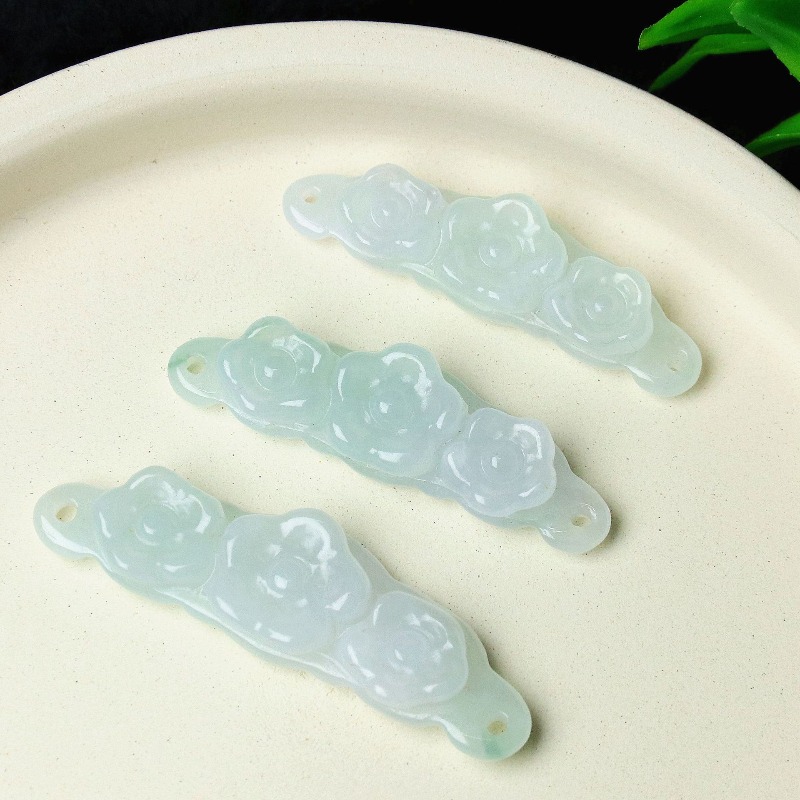 1pc Natural Jadeite Emerald Fl - огляд і ціна Men'S Fashion Jewelry