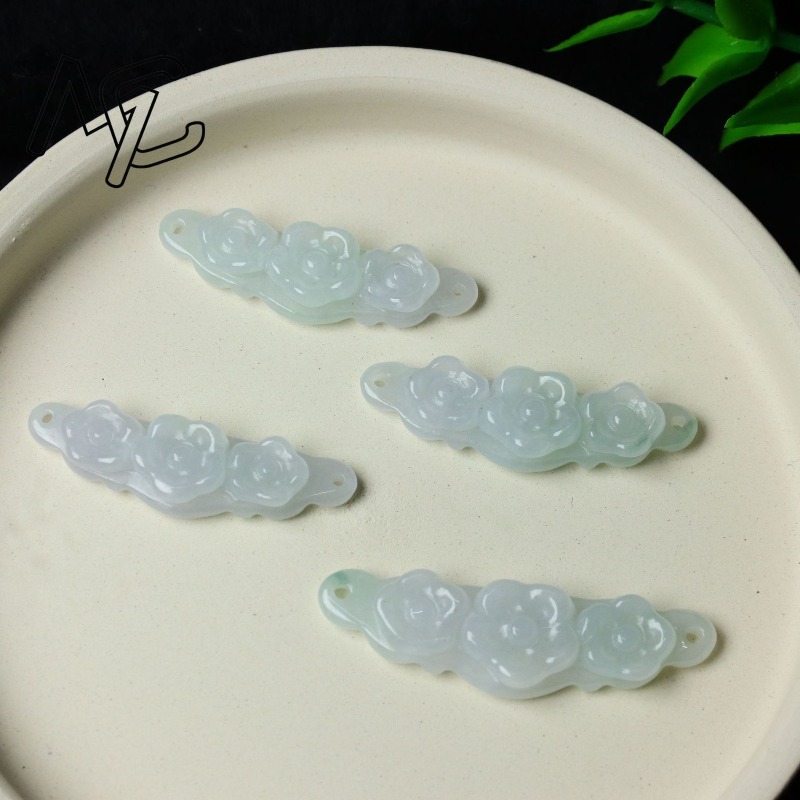1pc Natural Jadeite Emerald Fl - огляд і ціна Men'S Fashion Jewelry