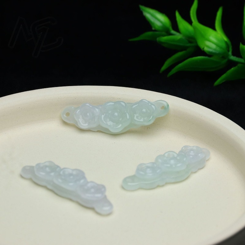 1pc Natural Jadeite Emerald Fl - огляд і ціна Men'S Fashion Jewelry