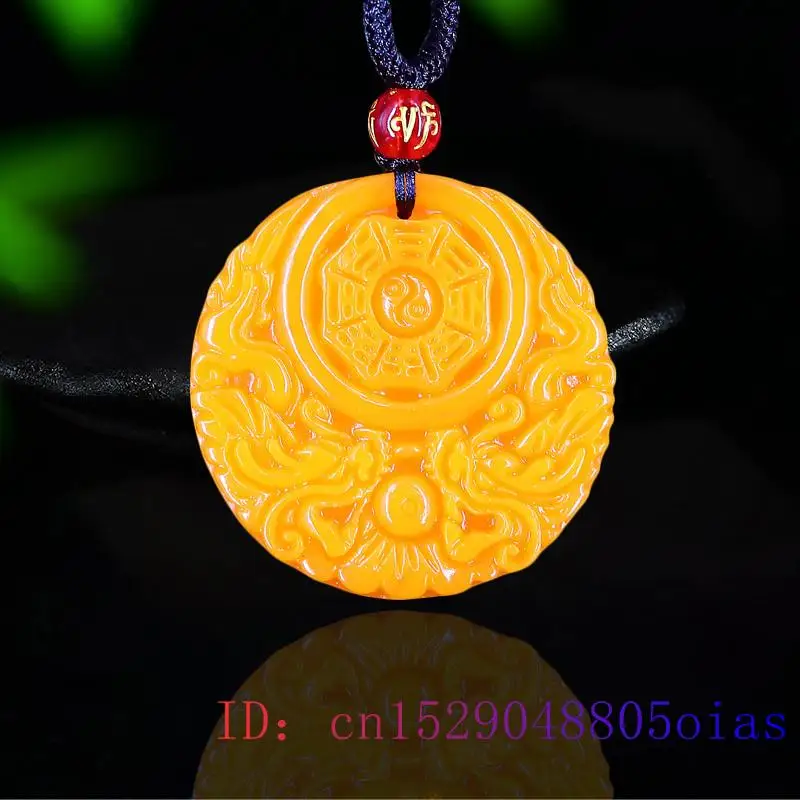 Yellow Jade Dragon Pendant Gif - огляд і ціна Men'S Fashion Necklaces