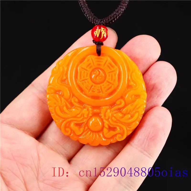 Yellow Jade Dragon Pendant Gif - огляд і ціна Men'S Fashion Necklaces