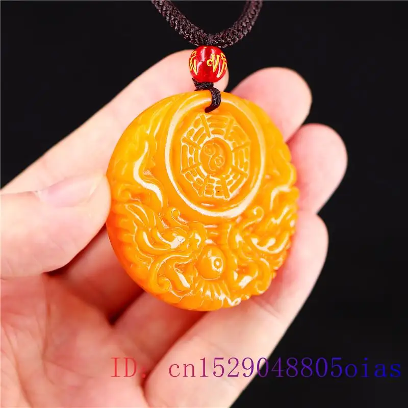 Yellow Jade Dragon Pendant Gif - огляд і ціна Men'S Fashion Necklaces
