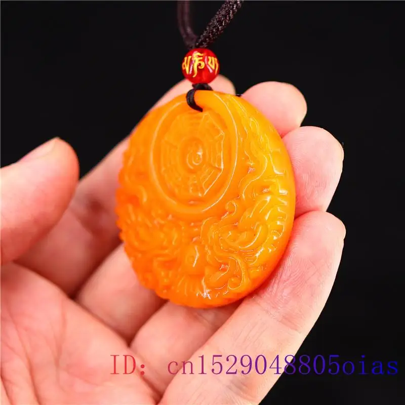 Yellow Jade Dragon Pendant Gif - огляд і ціна Men'S Fashion Necklaces