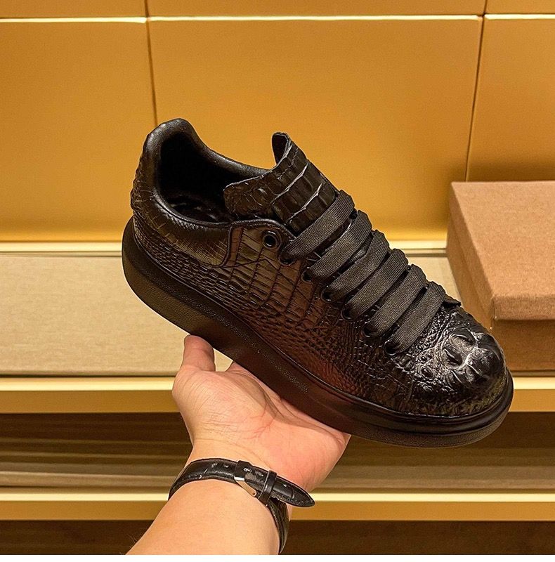 2025 summer crocodile print bl - огляд і ціна Suede Loafers Men