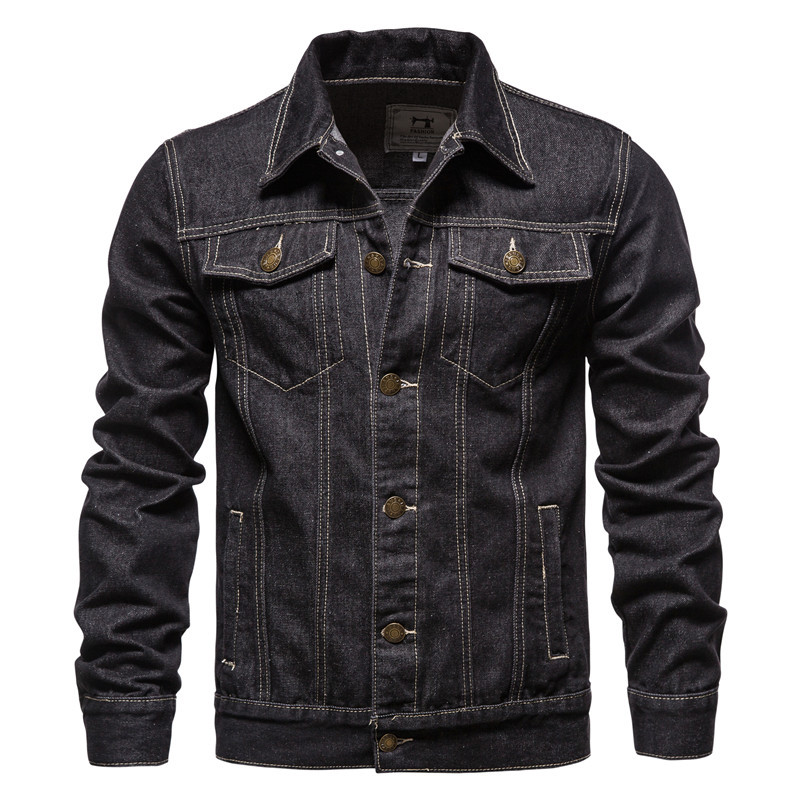 Men's Cotton Denim Jacket Autu - огляд і ціна Mens Fashion Denim Jacket