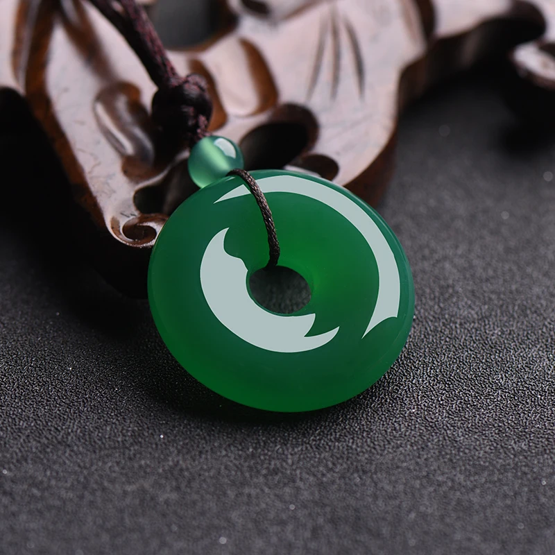 Natural Multicolor Jade Doughn - огляд і ціна Men'S Fashion Necklaces