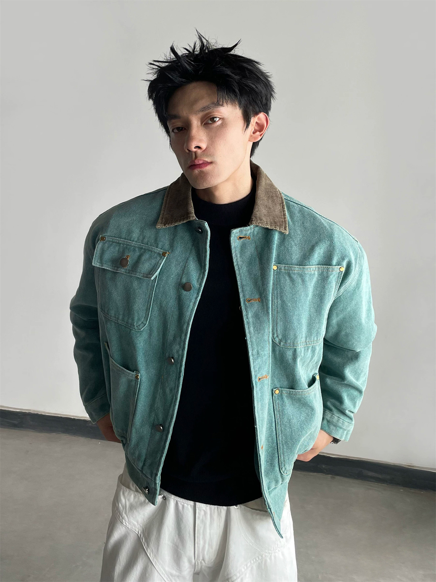 2026 Autumn New Vintage Denim  - огляд і ціна Mens Fashion Denim Jacket