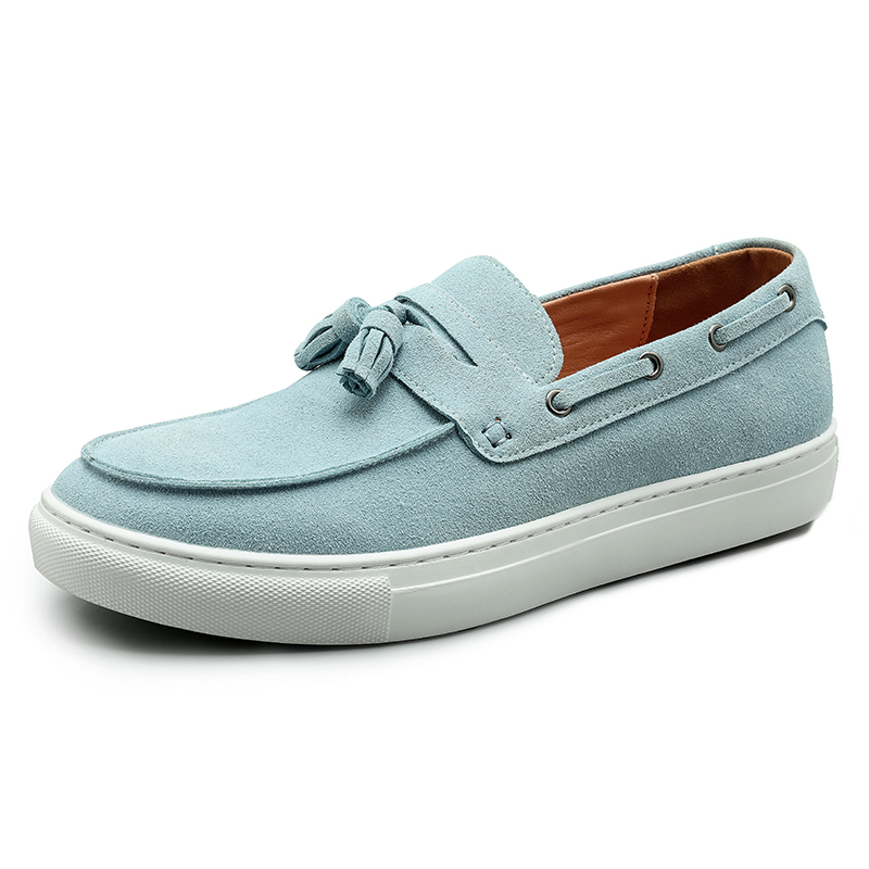 Classic Men's Suede Leather Ta - огляд і ціна Suede Loafers Men