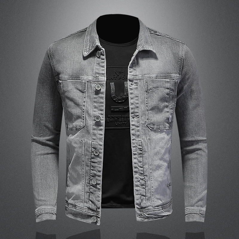 Fashion Denim Jacket Men Cotto - огляд і ціна Mens Fashion Denim Jacket
