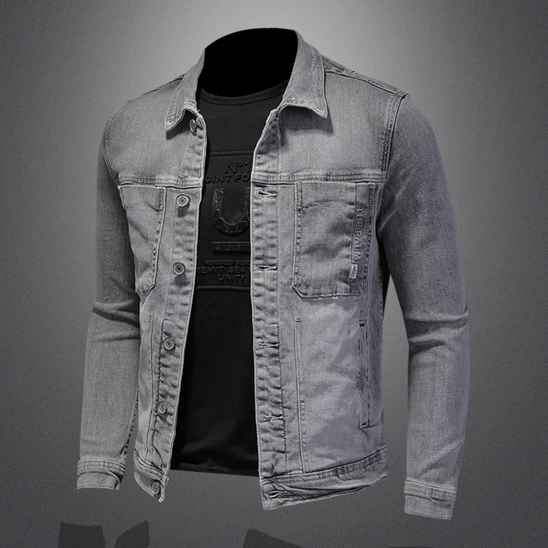 Fashion Denim Jacket Men Cotto - огляд і ціна Mens Fashion Denim Jacket