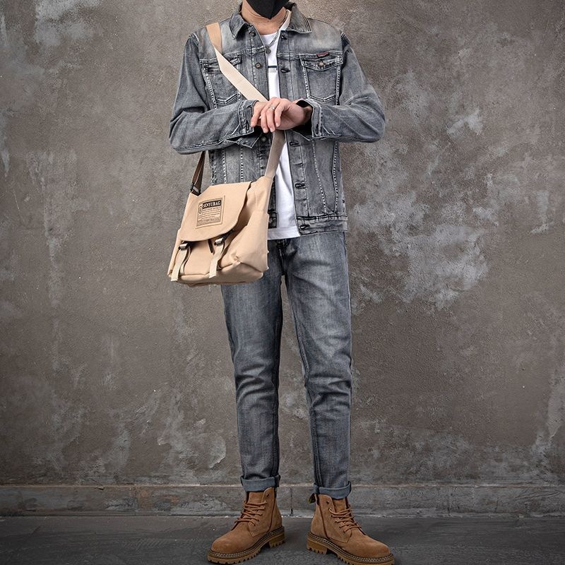 2026 Fashion Casual Men's Deni - огляд і ціна Men'S Fashion Zipper Jacket