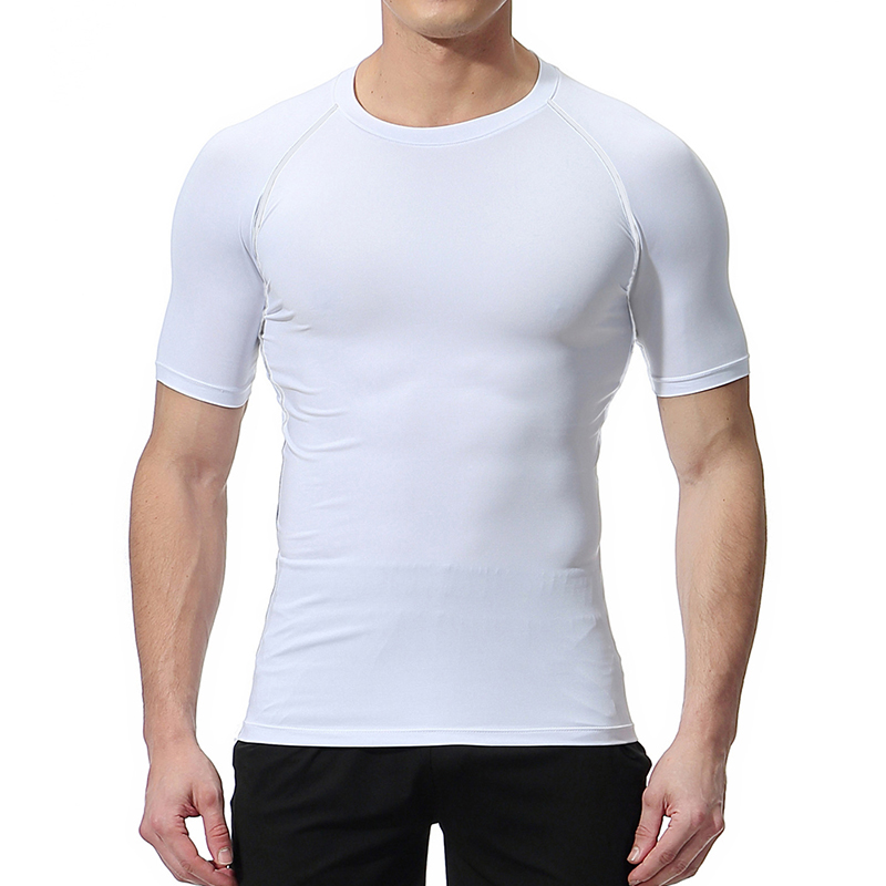 Skull Number Print Short Sleev - огляд і ціна Compression Shirt Workout