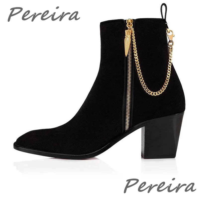 Men Suede Ankle Boots Gold Cha - огляд і ціна Men'S Fashion Necklaces
