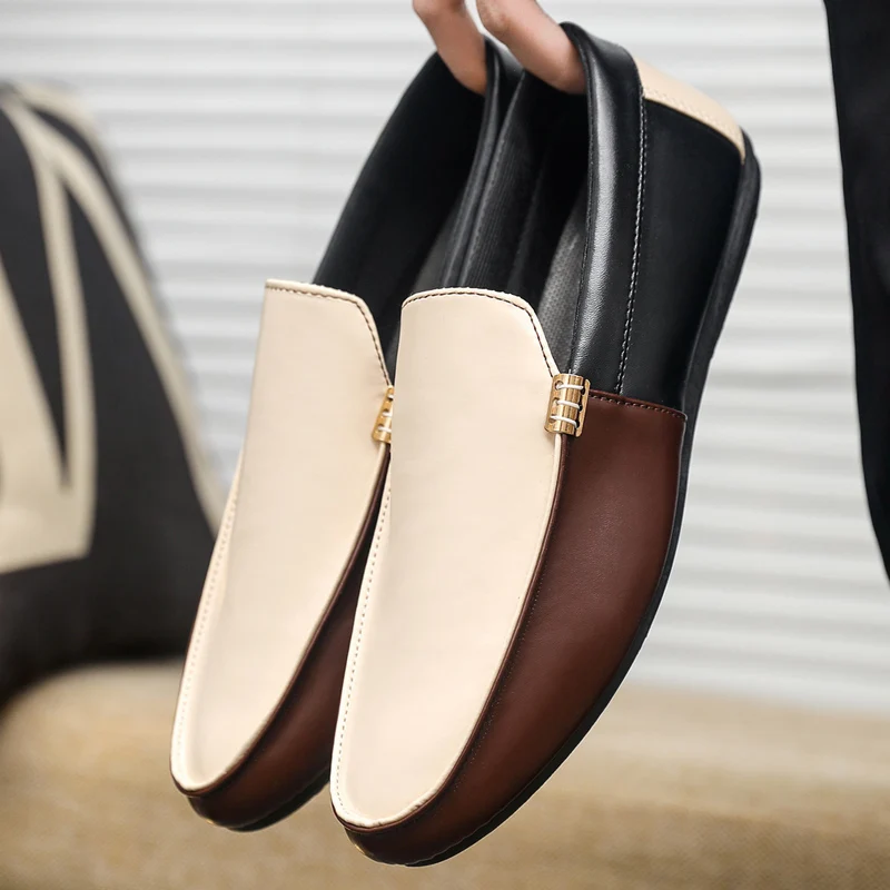 Fashion Leather Loafers For Me - огляд і ціна Suede Loafers Men
