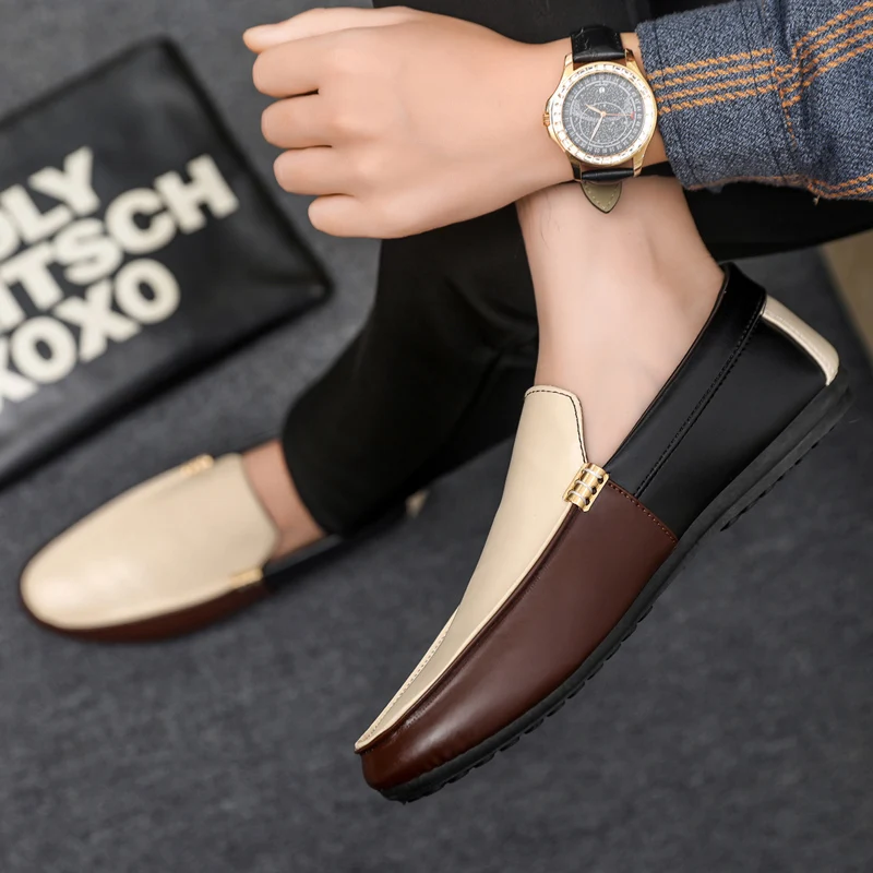 Fashion Leather Loafers For Me - огляд і ціна Suede Loafers Men