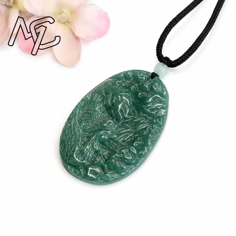 Real Natural Emerald Jade Blue - огляд і ціна Men'S Fashion Jewelry