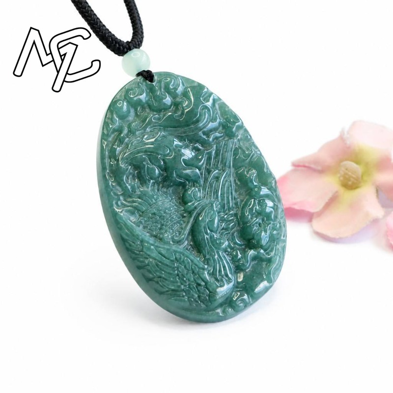 Real Natural Emerald Jade Blue - огляд і ціна Men'S Fashion Jewelry