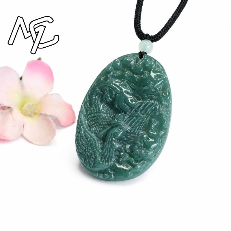 Real Natural Emerald Jade Blue - огляд і ціна Men'S Fashion Jewelry