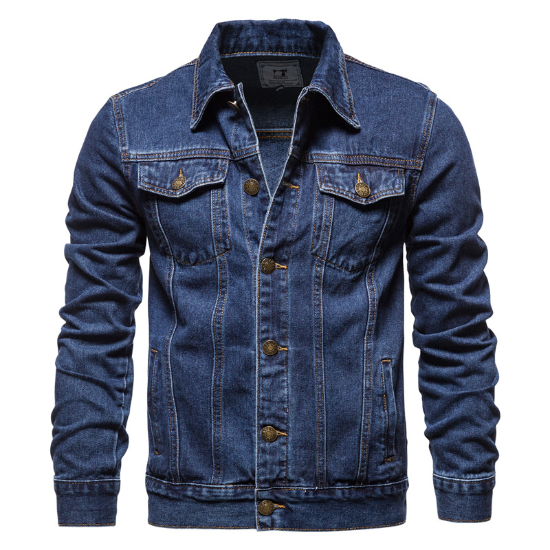 2025 Autumn Men Solid Denim Ja - огляд і ціна Mens Fashion Denim Jacket