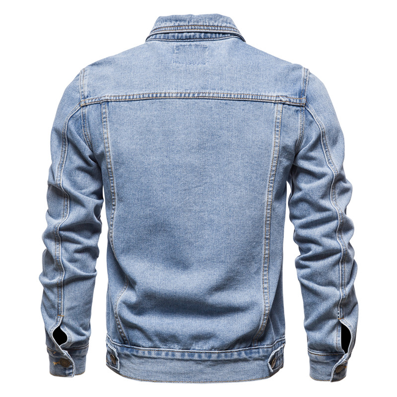 2025 Autumn Men Solid Denim Ja - огляд і ціна Mens Fashion Denim Jacket